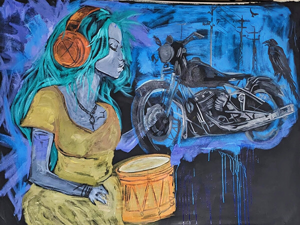 Painting by Regan Hatfield
